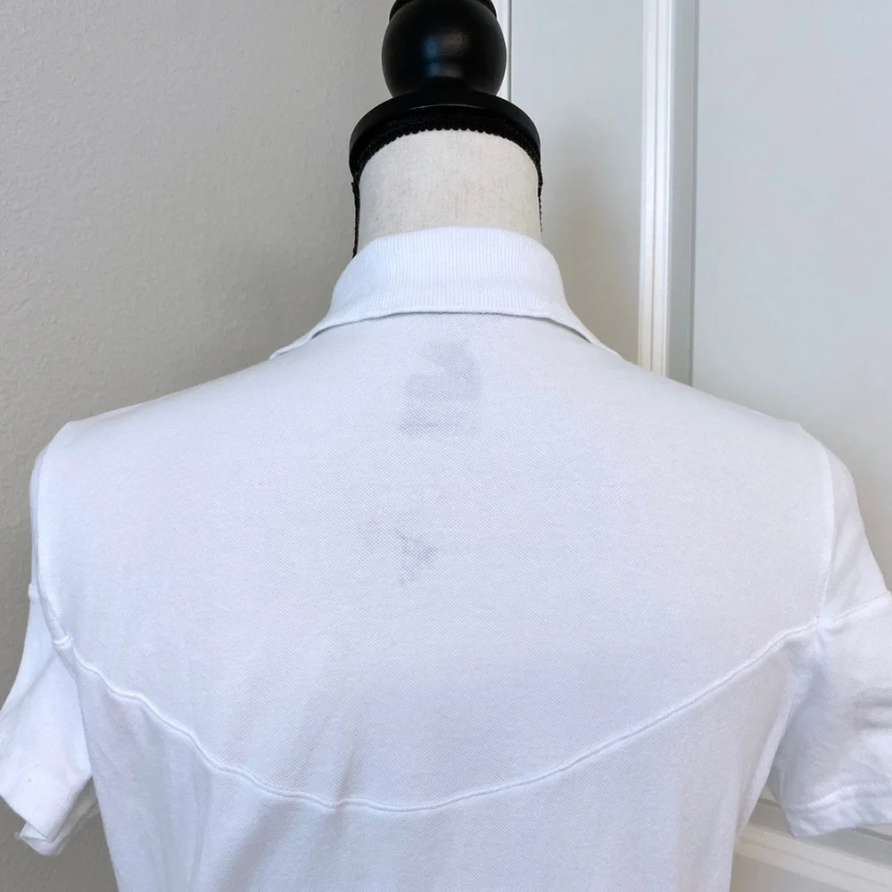 NIKE White Short Sleeve Polo T - Shirt